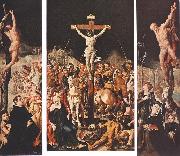 HEEMSKERCK, Maerten van Crucifixion (Triptych) f oil painting artist